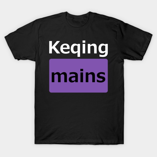 Keqing mains or コクセイメイン (Kokusei main) in Pornhub logo icon symbols parody design in English gift set 2 T-Shirt by FOGSJ